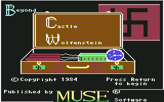 Castle Wolfenstein screenshot 2 for Commodore 64
